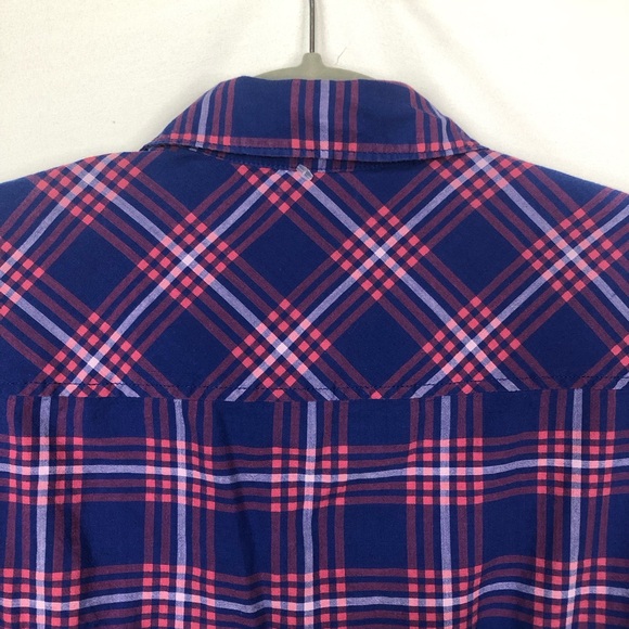 J. Crew Factory Long Sleeve Plaid Button Shirt Fitted Lightweight Cotton - Picture 3 of 9